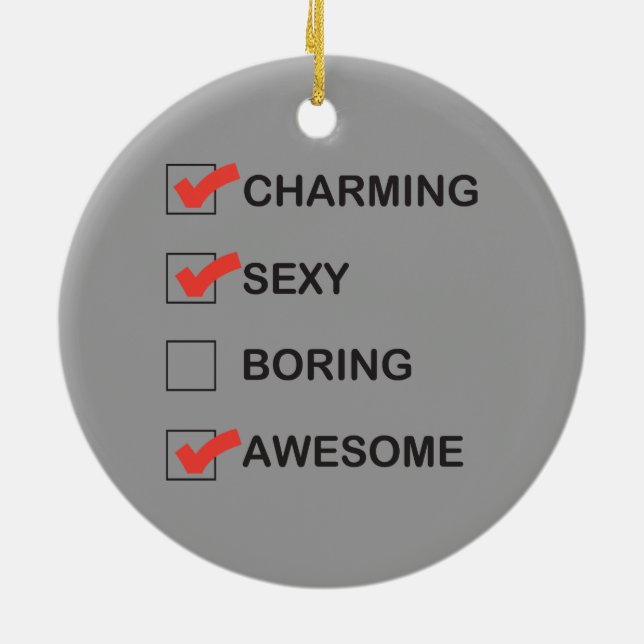 Charma Julgransprydnad Keramik (Baksidan)