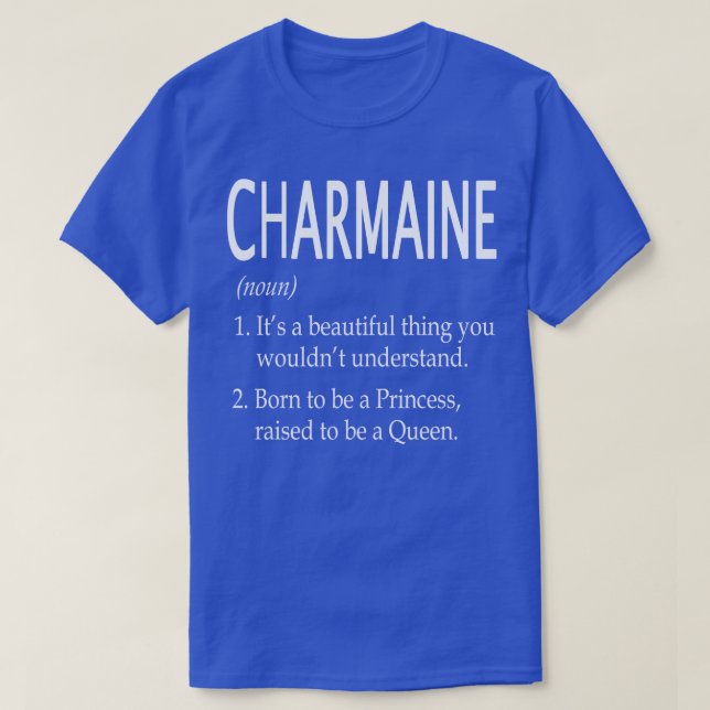 Charmaine Namn Gift 40 T Shirt (Design framsida)