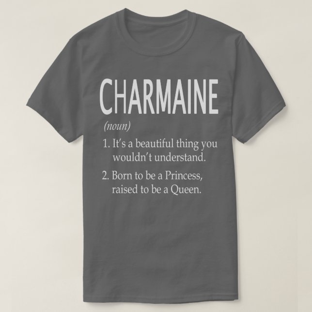 Charmaine Namn Gift T Shirt (Design framsida)