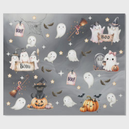 Charmande Halloweenfest Häx Pumpa Presentpapper