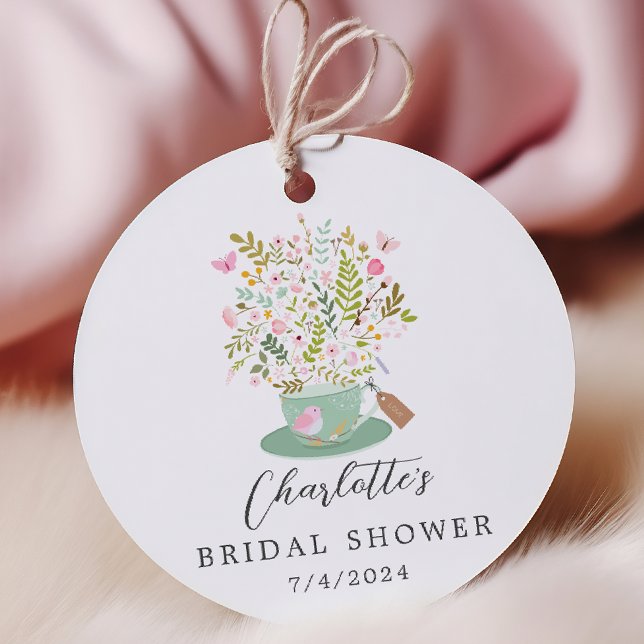 Charmant blommigt te Bröllopsdusch Förmån Present  Gåvor Etiketter (Skapare uppladdad)