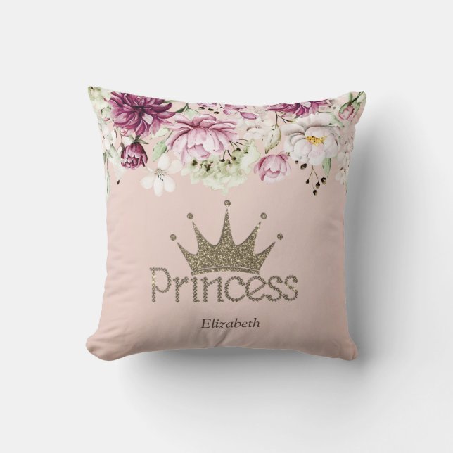 Charmant Diadem, Prinsessa, Blommig Kudde (Framsida)