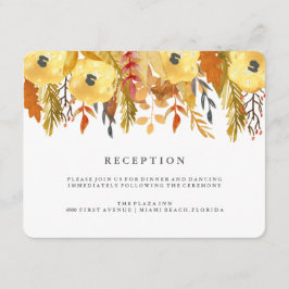 Charmant Vattenfärgs Höst Mottagningskort Tilläggskort