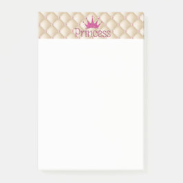 Charmanta Eleganta Pärlor, Tiara, Prinsessa, Glitt Post-it Block
