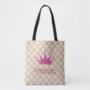 Charmanta Eleganta Pärlor, Tiara, Prinsessa, Glitt Tygkasse