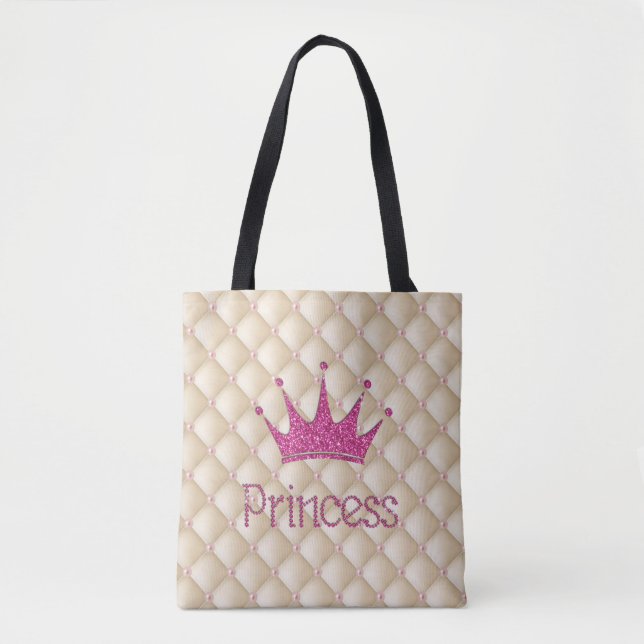 Charmanta Eleganta Pärlor, Tiara, Prinsessa, Glitt Tygkasse (Framsida)