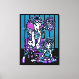"Charmed" gotiture Fairy Wrapped Canvas