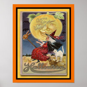 Charmer på Witching Hour Halloween-Poster Poster