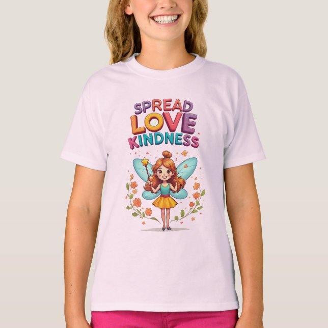 Charmerande älva med trollstav som sprider glädje t shirt (Framsida)
