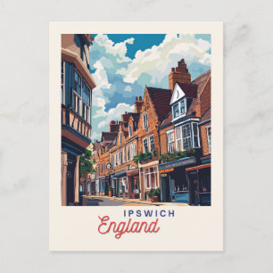 Charmerande Ipswich England Vykort