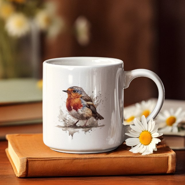 Charmerande Trädgårdsrödhake Kaffemugg (Skapare uppladdad)