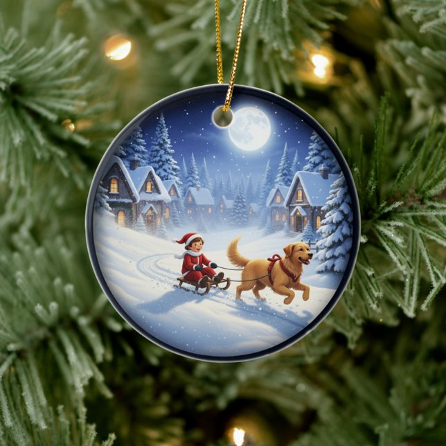 Charmfull Julscen Julgransprydnad Keramik (Skapare uppladdad)