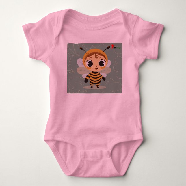 Charmig barn-bodysuit  t shirt (Framsida)