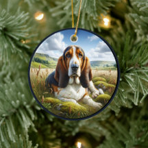 Charmig Basset Hound-scen