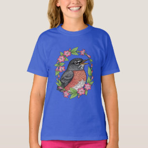 Charmig Connecticut-fågel med Mirabilis T Shirt