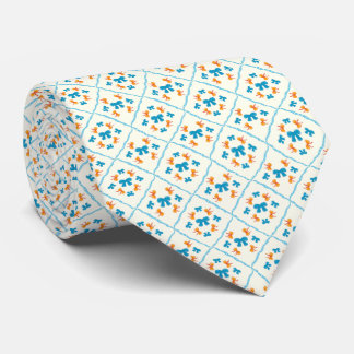 Charmig Coquette Bow Geometrisk Klinka Kräm Slips