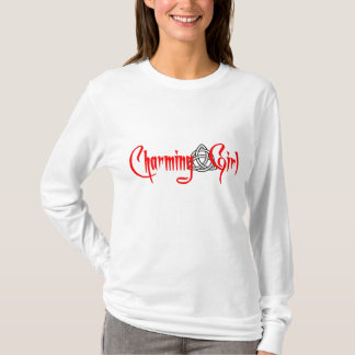 Charmig flicka t-shirt