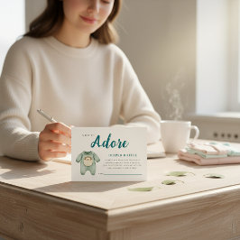 Charmig Igelkott Baby Pojke Blöja Lotteri Tilläggskort