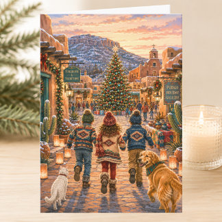 Charmig Jul Spansk Plats God Jul Kort