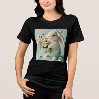 Charmig Kaninbukett T-Shirt