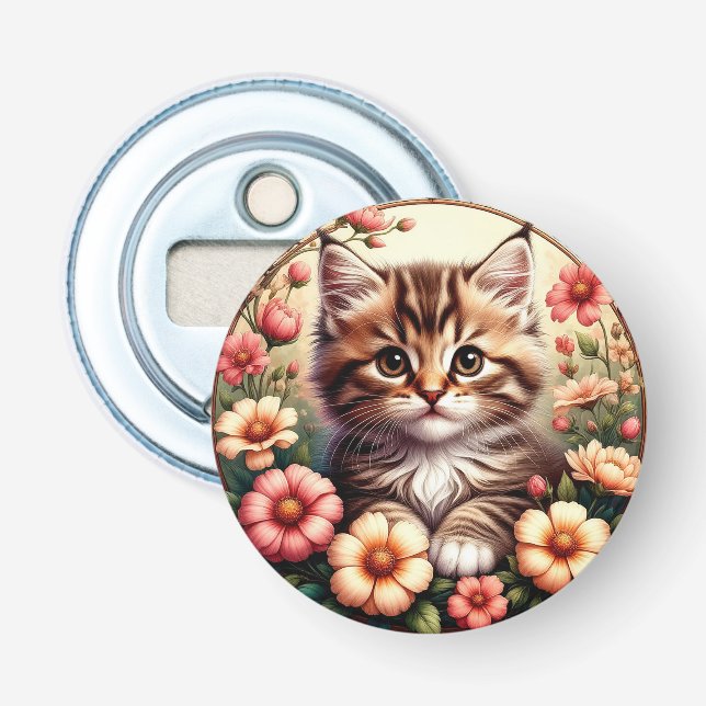 Charmig katt flasköppnare (Framsidan)