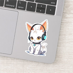 Charmig Kawaii-kattdesign Klistermärken
