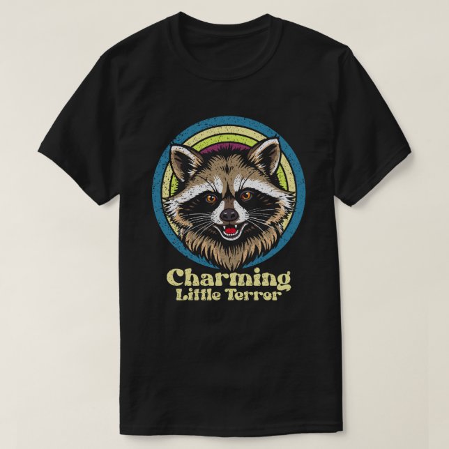 Charmig litet skräckis klassisk soptranspanda t shirt (Design framsida)