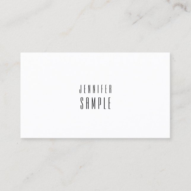 Charmig modern minimalistisk design klar enkel visitkort (Framsida)
