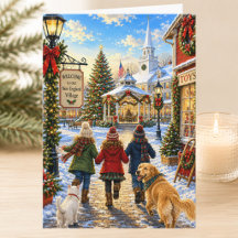 Charmig New England-helgdag God Jul