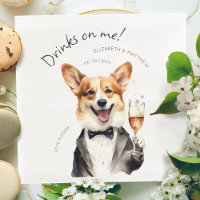 Charmig Pembroke Welsh Corgi servitör