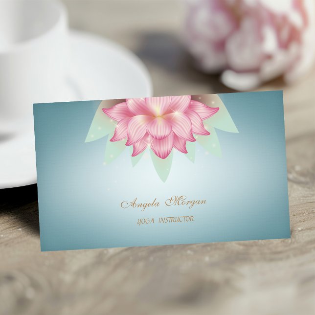 Charmig professionell lotusblomma visitkort (Skapare uppladdad)