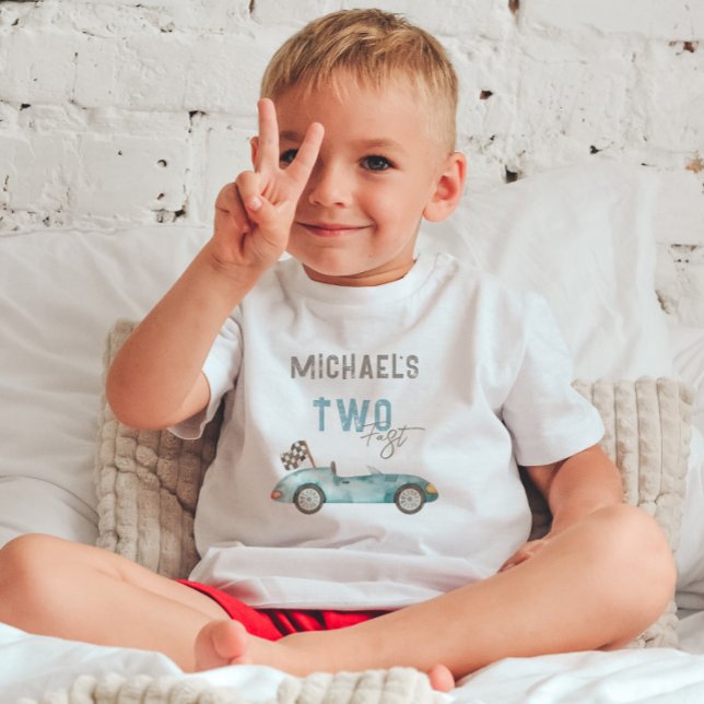 Charmig racerbil födelsedag t shirt (Skapare uppladdad)