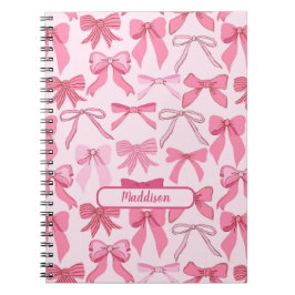 Charmig rosa bandymotief anteckningsbok