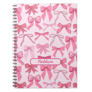 Charmig rosa bandymotief anteckningsbok