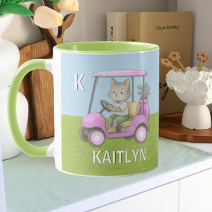 *Charmig Rosa Kattrullvagn Perfekt på Högsta Nivå* Mugg