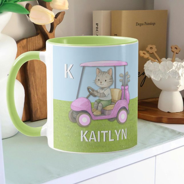 *Charmig Rosa Kattrullvagn Perfekt på Högsta Nivå* Mugg (Skapare uppladdad)