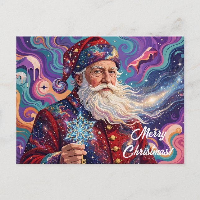 Charmig Surreal Tomte Vykort (Framsida)