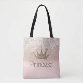 Charmig Tiara, Prinsessa, Glitter Bokeh Tygkasse