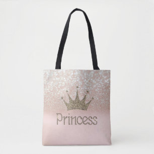 Charmig Tiara, Prinsessa, Glitter Bokeh Tygkasse