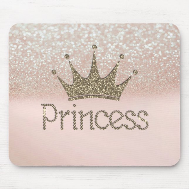 Charmig Tiara, Prinsessa, Glittrande Bokeh Musmatta (Framsidan)