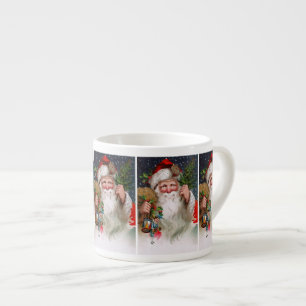Charmig vintagejultomten espressomugg