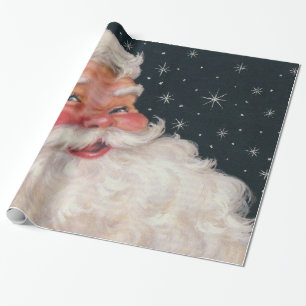 Charmig vintagejultomten presentpapper