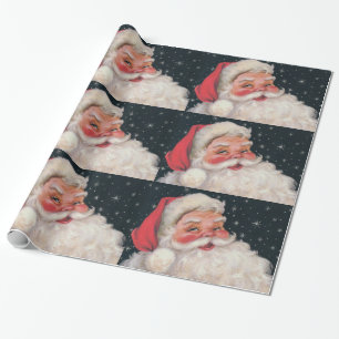 Charmig vintagejultomten presentpapper
