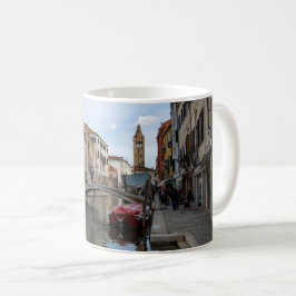 Charmiga Cannaregio-kanalen Venedig Italien Kaffemugg