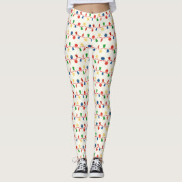 Charmiga retro juldekorationer leggings
