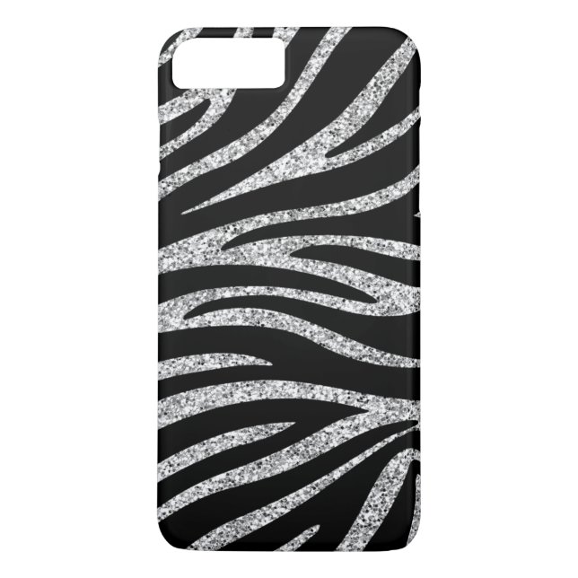 Charmiga svart Sparkles för zebra Case-Mate iPhone Skal (Baksida)