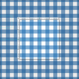 Charmigt Blått Gingham Tyg