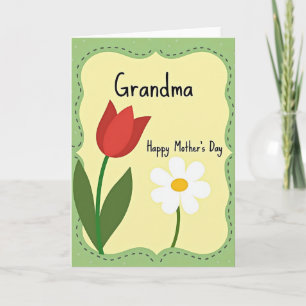 Charmigt blommor morsdags kort