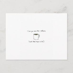 Charmigt kaffevalentines daykort helg vykort