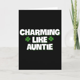 Charmigt som faster Patricks Paddys Day barn  Kort